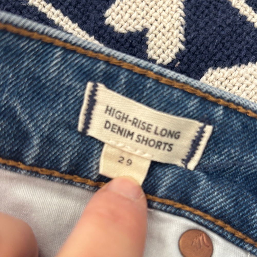 Madewell Blue Denim Shorts - Picture 4 of 5